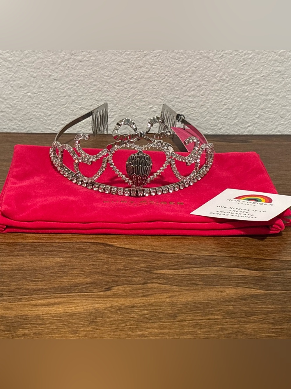 Kurt Geiger Silver Tone Tiara - Picture 8 of 12